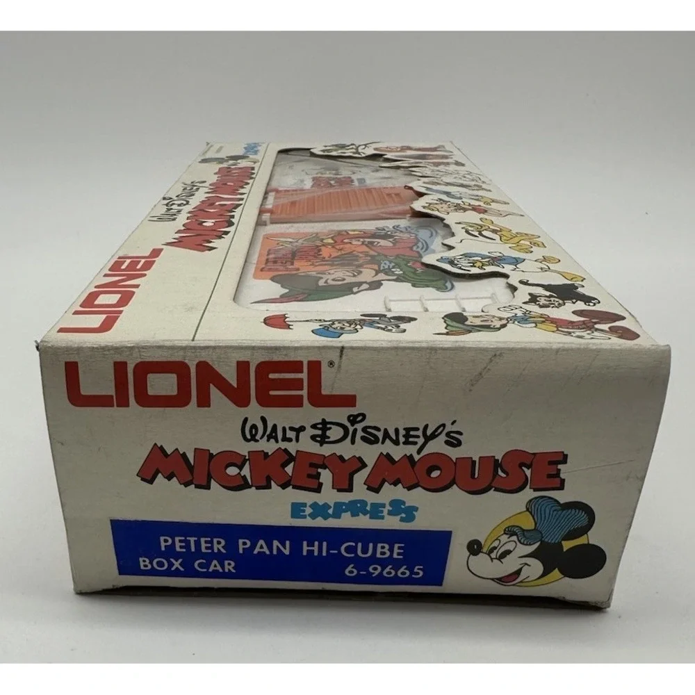 LIONEL 6-9665 DISNEY MICKEY MOUSE EXPRESS PETER PAN HI-CUBE BOX CAR O GAUGE